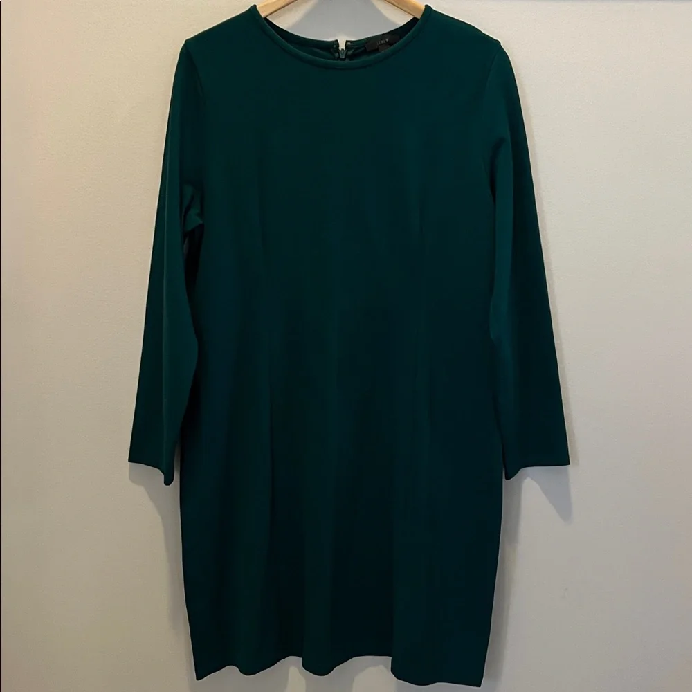 J Crew Green Shift Dress size XL